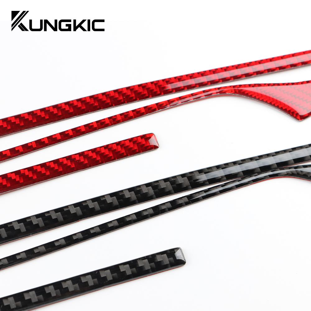 Carbon Fiber Style Interior Sticker for Kia Stinger 2019 2020 2021 2022 2023 LHD RHD Interior Panel