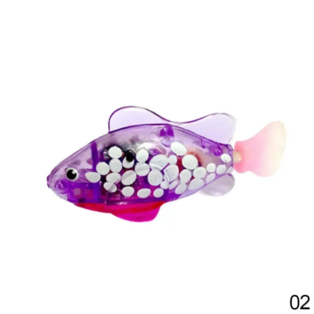 

Cat Interactive Electric Fish Toy Pet Toys Water Cat Toy Indoor Play Swimming Robot Fish Toy for Cat Dog with LED Light