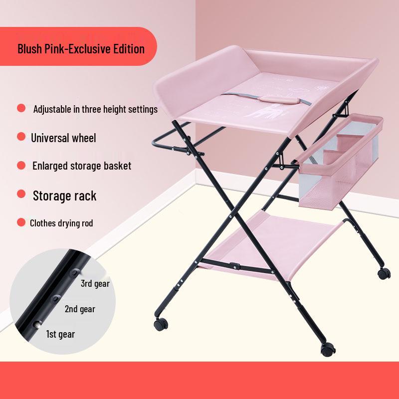 Portable Baby Changing Table: Multifunctional, Foldable & Washable for Diaper Changes and Massages