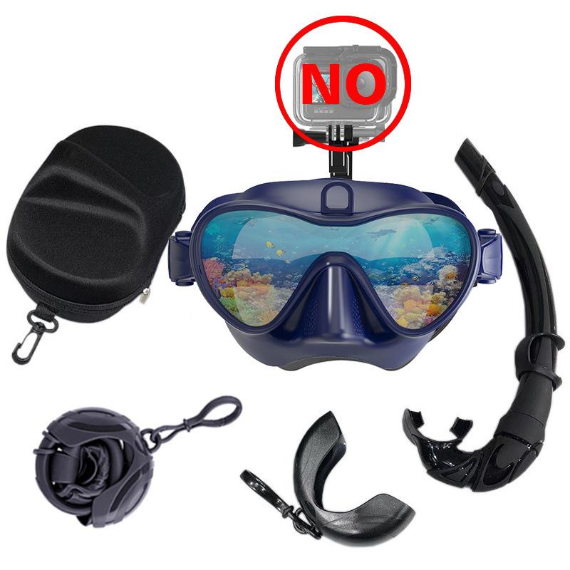 New GoPro Mount, Adjustable Viewing Angle, Floating Diving Mask, Diving Goggles, Respirator, Four-piece Set of Swimming Equipment