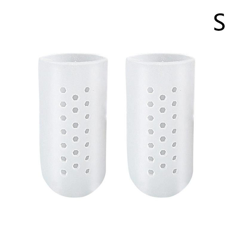 2Pcs Silicone Gel Little Toe Tube Corns Blisters Protector Anti-abrasion Gel Bunion Toe Finger Protection Gel Sleeve Foot Care