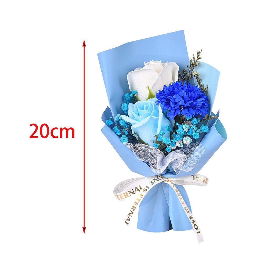 Soap Flower Bouquet Bath Soap Flowers Centerpieces Artificial Flower Bouquet for Wedding Thanksgiving Engagement Anniversary Her