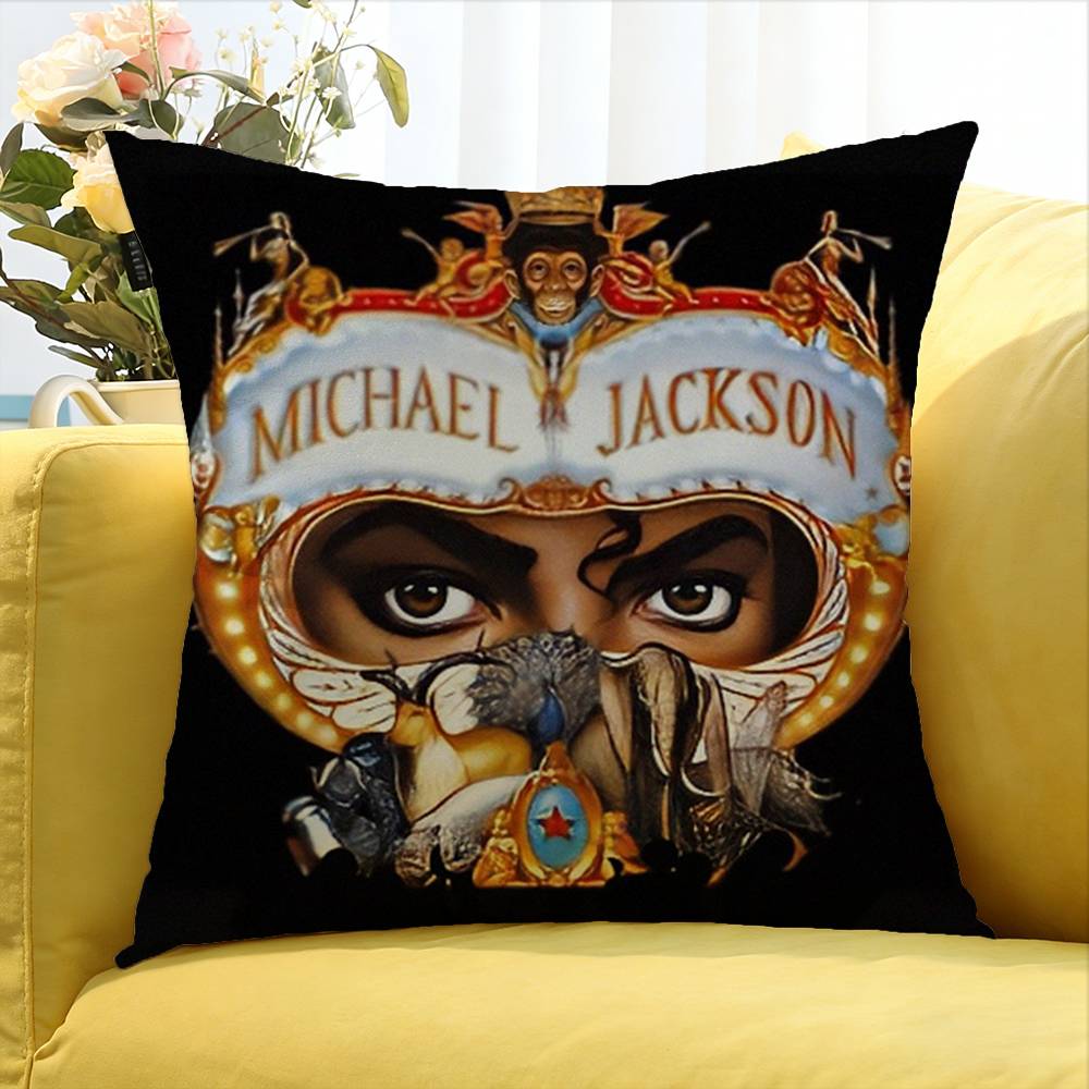 Legend M-Michael J-Jacksons World Various Sizes Square Pillow Case For Car Home Bedchamber Decor