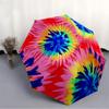 1pc Tie-Dye Patterns Automatic Open/Close Umbrella Compact Folding Umbrella, All-Season Portable Umbrella for Women/Men F1124334