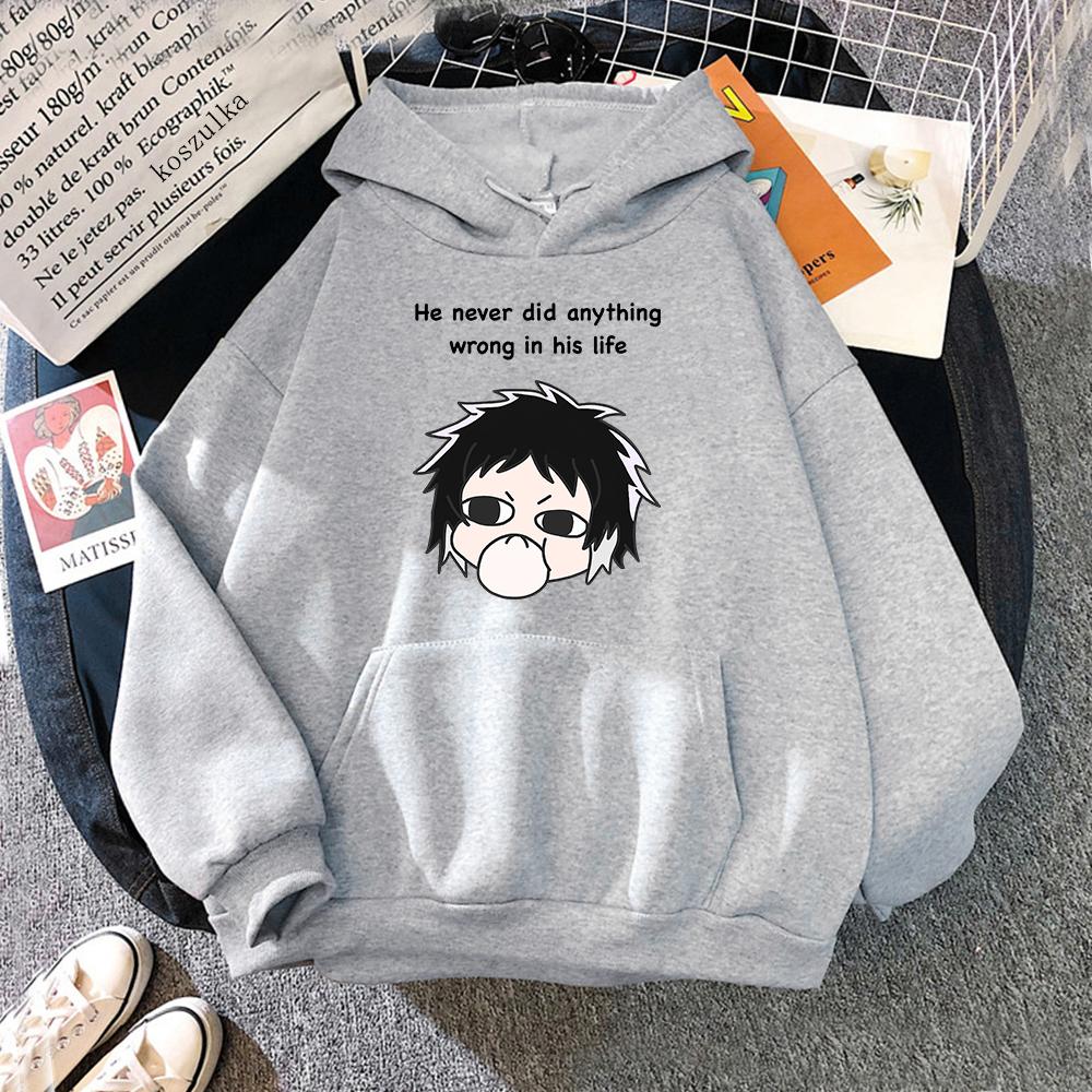 Klasyczne Anime Bungou Stray Dogs Bluza z Kapturem Osamu Dazai Akutagawa Kobiety Harajuku Bluzy Manga Unisex Kawaii Vintage Bluzy