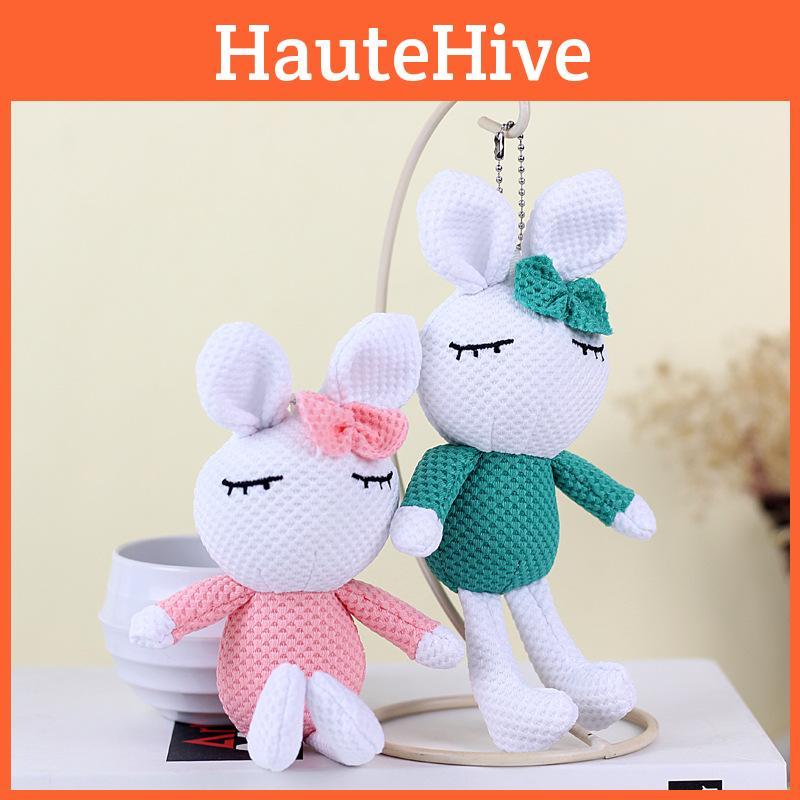 Entzückendes Mini-Häschen-Plüschtier mit weichem Kurzplüsch und Baumwollfüllung