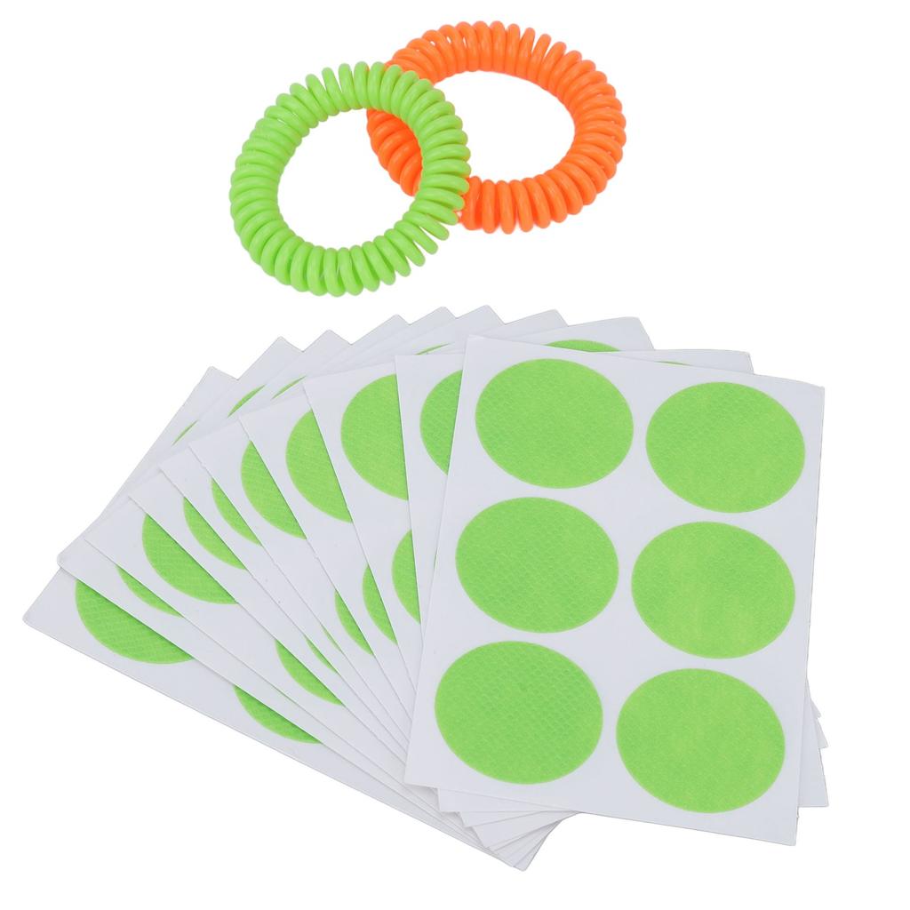 32 szt. Naklejki Odstraszające Komary Zestaw Bransoletek Wodoodporny Odporny na Pot Przenośny Ekstrakt Roślinny Bransoletka Odstraszająca Komary