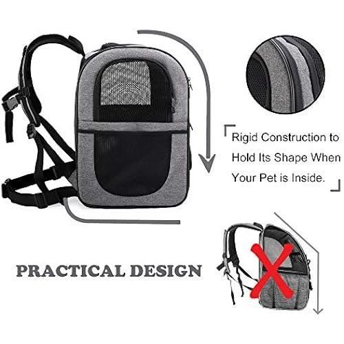 Sac à dos pour animaux de compagnie - Apollo Walker - Souple - Pliable - Gris