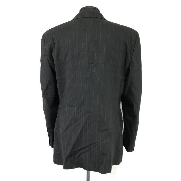 EMPORIO ARMANI Tailored Jacket Black Stripe Size 50 (Men’s L) Japan Official(USED)