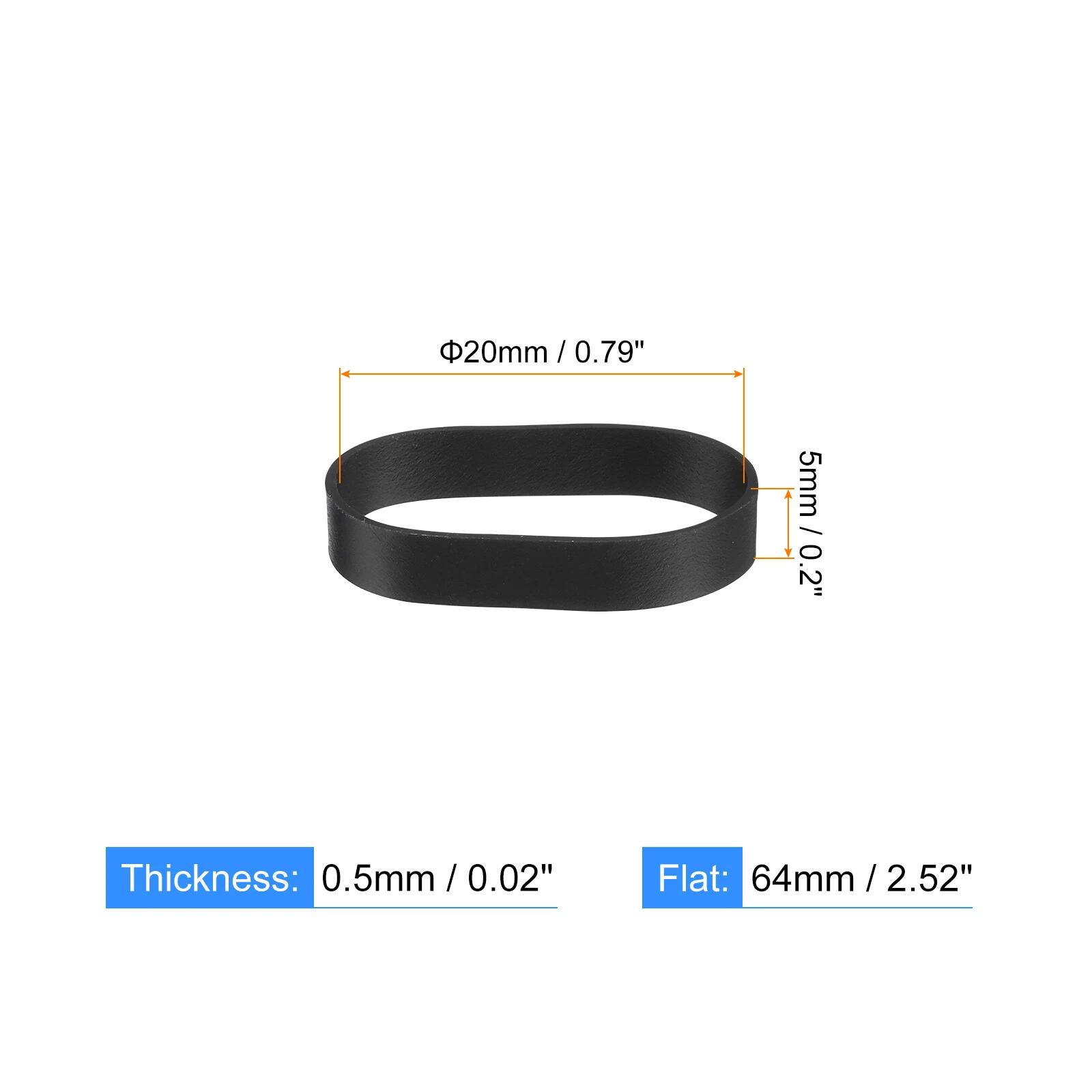

30/50/100 шт. Силиконовые резинки Резинки Кольца Кабельные стяжки Прочные Эластичные резинки Нескользящие для обмотки шнуров, обертывания пакетов Black&30pcs