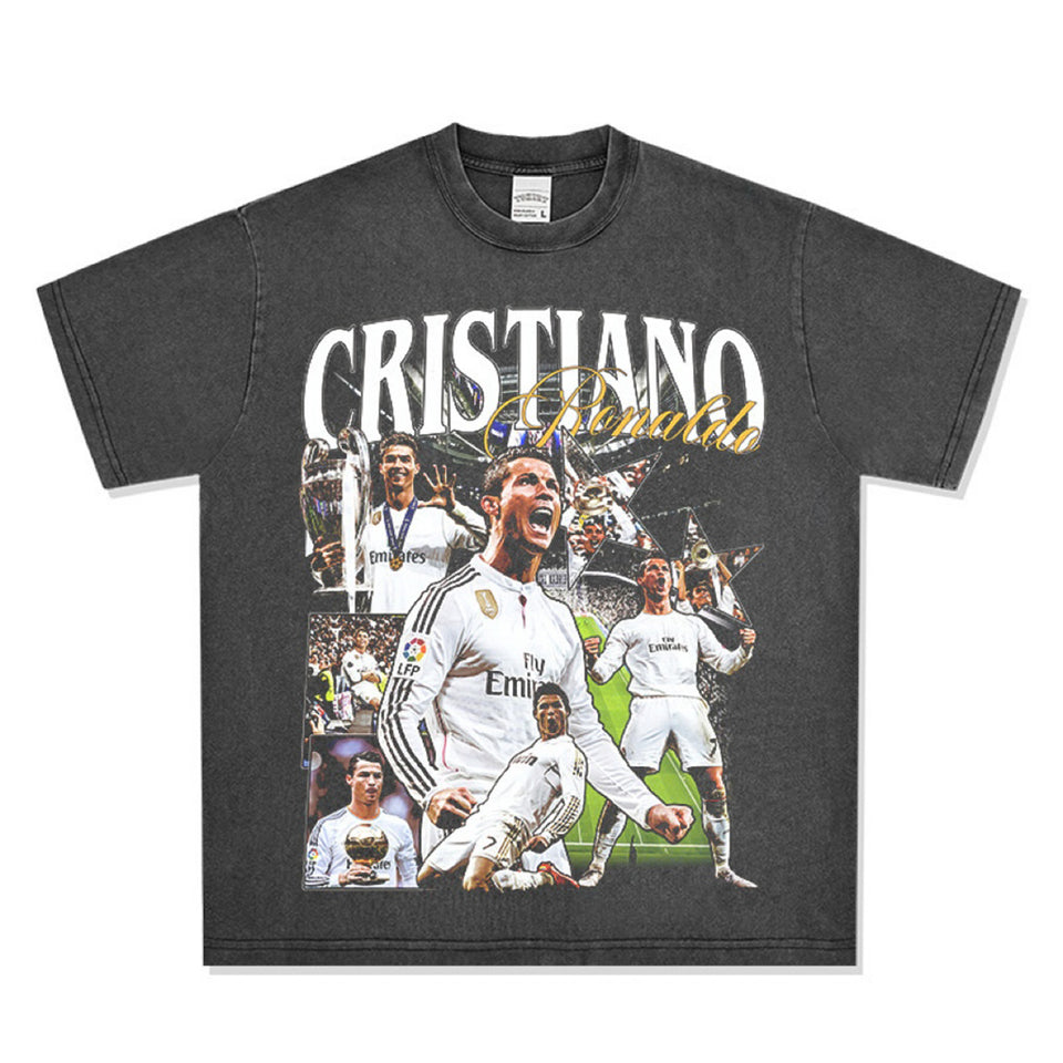 Cristiano Ronaldo Oversized Washed T-Shirt S разноцветный