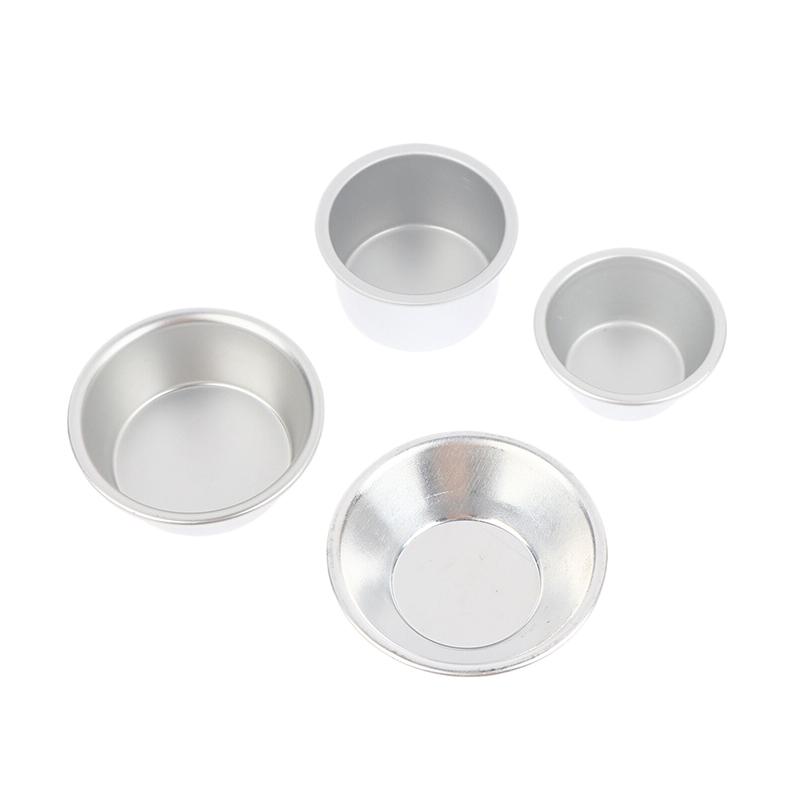 10Pcs Puto Cake Mold Aluminum Alloy Egg Tart Cup Cupcake Kitchen Baking Mold Mini Round Baking Oven Pan Pastry Dessert Mould