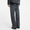 LOUIS VUITTON Flocked Monogram Denim Skate Pants 1AHVD0
