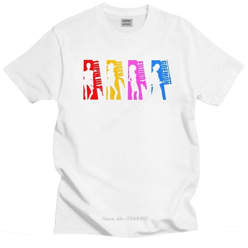 Lupin The Third Tshirt Men Cotton Handsome Tshirt Round Neck Short Sleeved Manga Tee Shirt Loose Fit Clothing