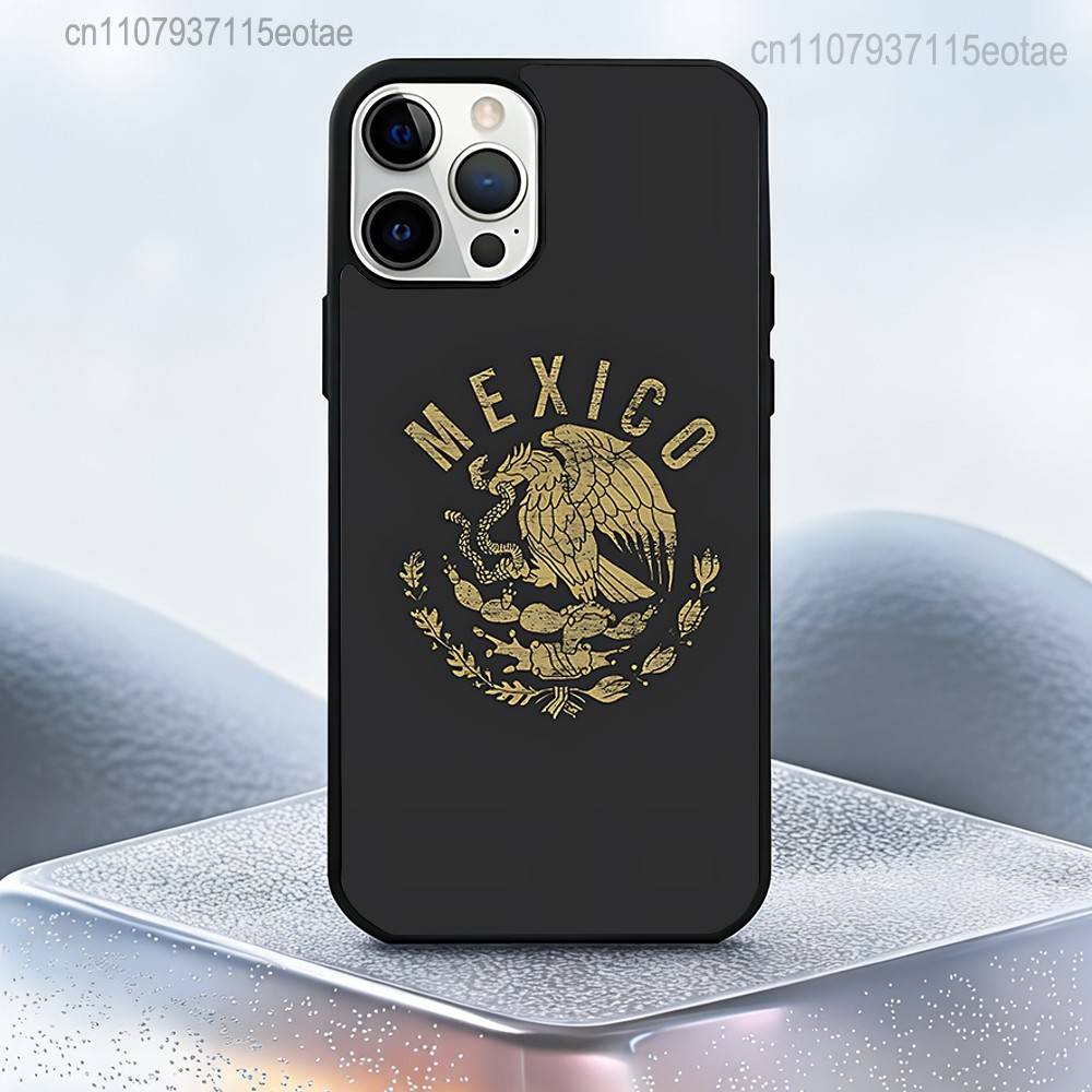 Meksyk Godło Narodowe Etui na Telefon z Flagą Dla iPhone 17,16,15,14,13,12,11,Pro,Max,Plus,Mini,SE4,E Magnetyczne Magsafe Bezprzewodowe Ładowanie