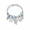 Fanhua Jewelry Tiktok Hot Selling Waterproof Stainless Steel Gold Plated Ocean Mermaid Dolphin Starfish Shell Bracelet