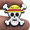 One Piece Cartoon Character Crocs Shoe Charms - Soft Rubber Decorative Accessories
