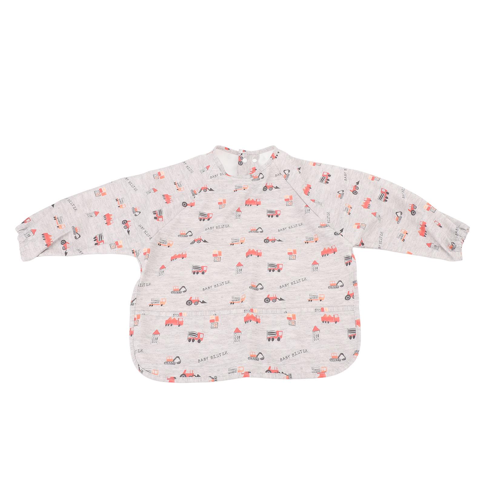 

Нагрудник для кормления малышей с длинными рукавами, водонепроницаемый, грязеотталкивающий, маслянистый, светодиодный детский халат для отлучения от груди