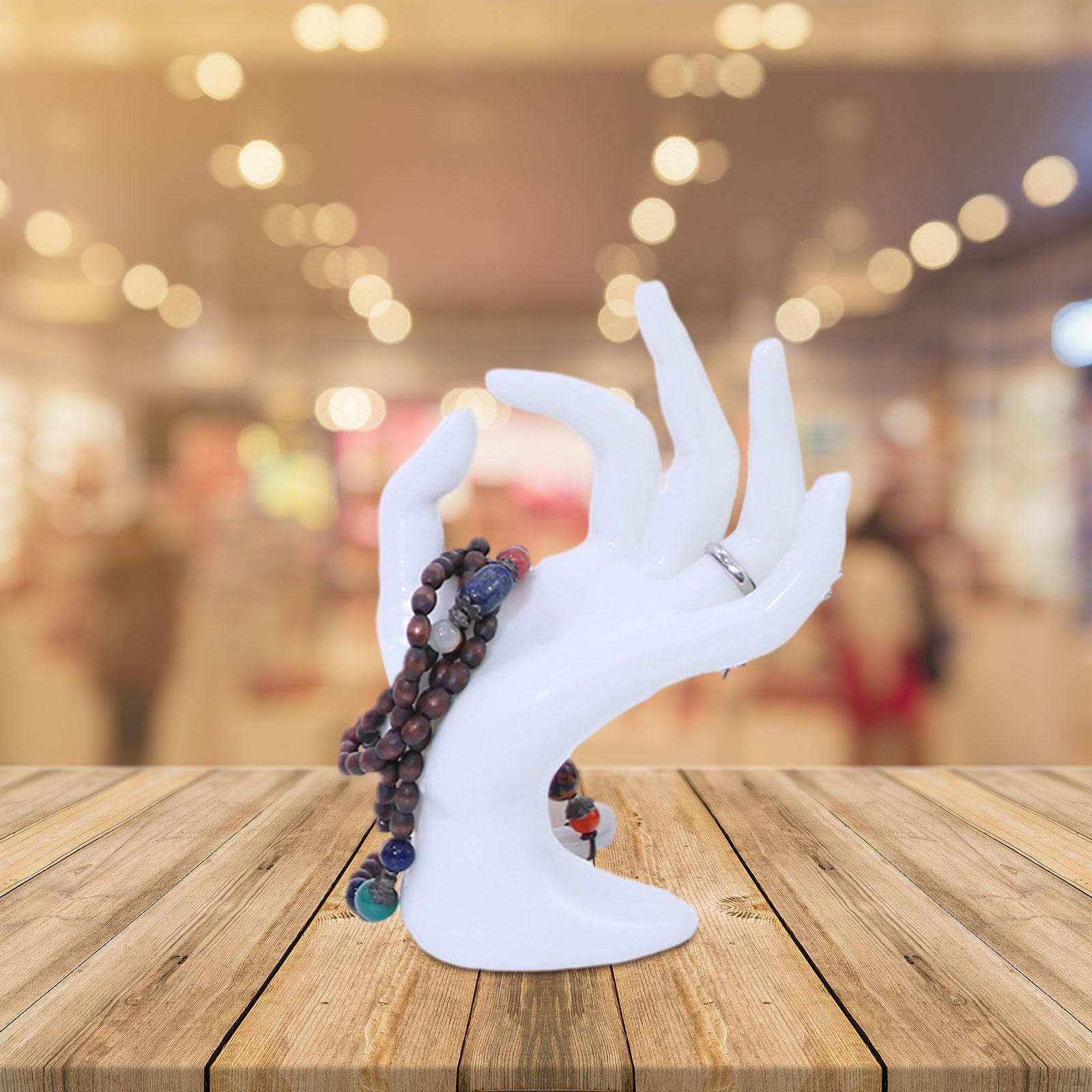 

Елегантна підставка для демонстрації ювелірних виробів ручної роботи для дому та вітрин магазинів White