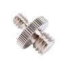 1pc 1 4  Male to 3 8  Male Threaded Metal Screw Adapter For Camera Tripod Stand DSLR SLR