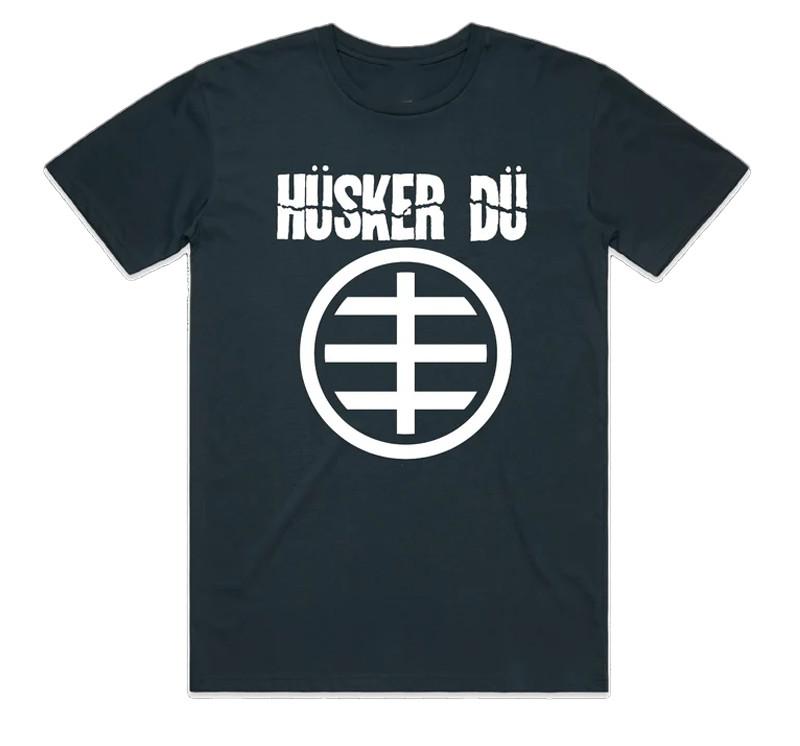 NEW Husker Du Circle Logo Black Size S-2345XL Shirt Unisex T-Shirt M