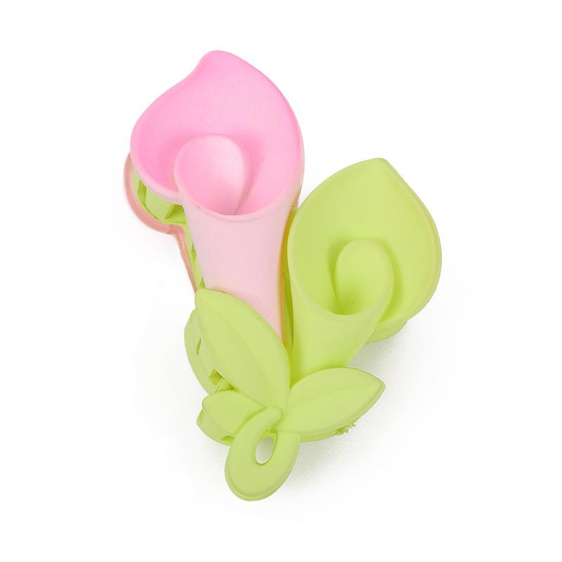 

2 Pieces of Candy-colored Horseshoe Lotus Flower Three-dimensional Hair Card Headdress