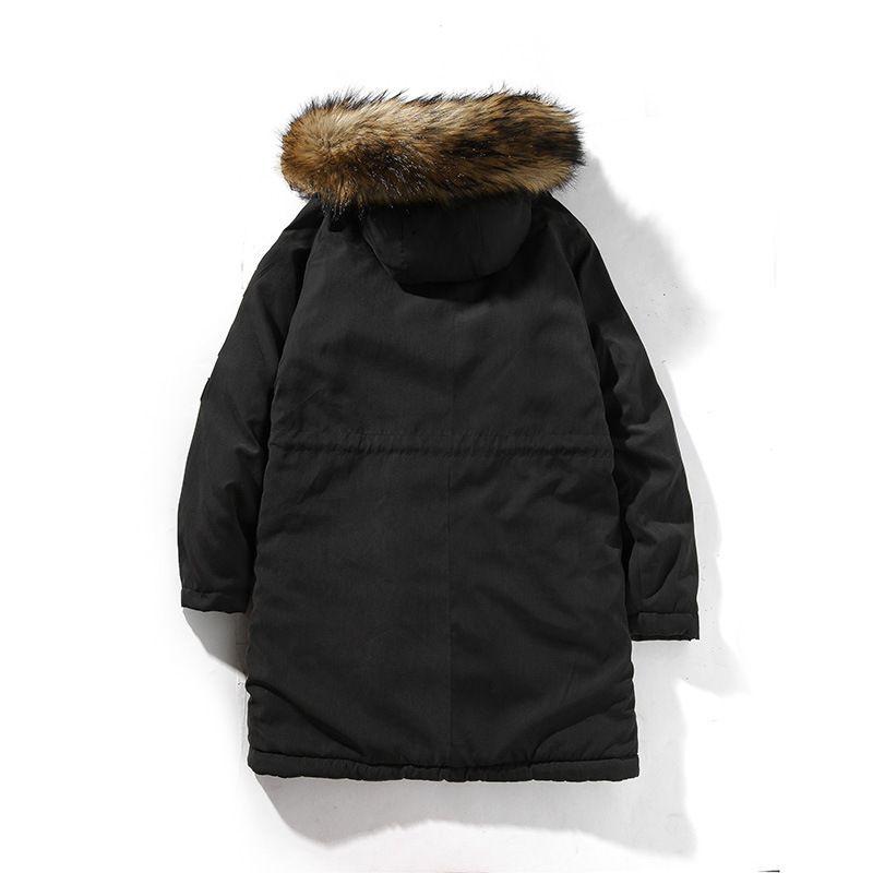 Premium Quality Men's Winter Fur Hooded Long Flight Jacket Fleece Coat For Ultimate Warmth