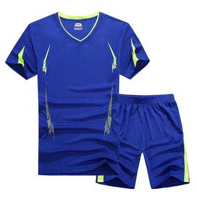 Brand Clothing Men T-shirt Sets Two Pieces Sets Male Tracksuit Summer Quick-drying T Shirts Men
