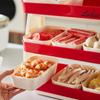Multi-Layer Kitchen Hot Pot Side Dish Tray - Large Capacity Storage Plate