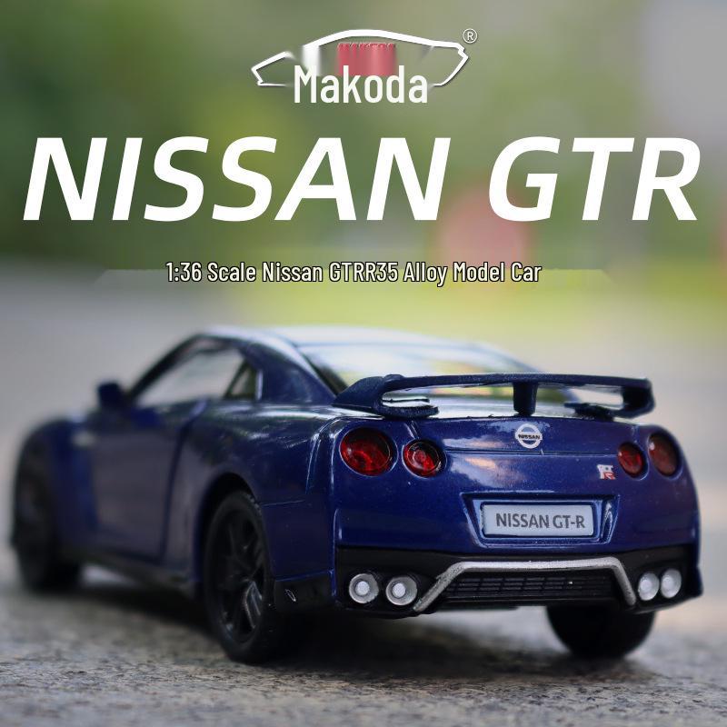 Boxed 5-inch 1:36 Nissan GTR R35 Alloy Car Model Toy & Collectible