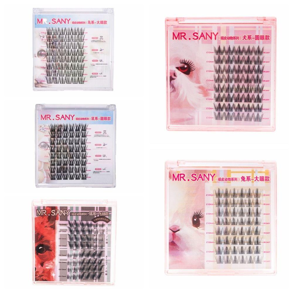 Lovable Segmented False Eyelash Manga Glue Free False Eyelashes Sweet Self-adhesive Lashes Makeup