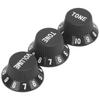 3PCS 2T1V Volume Tone Knobs Black Color Speed Control Knobs Guitar Control Knobs  Electric Guitar
