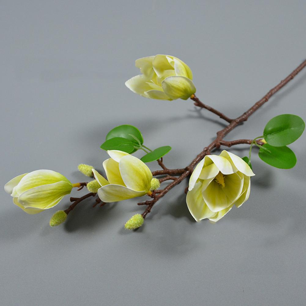 New Practical Artificial Flower Magnolia Orchid For Wedding Decorative Magnolia Denudata Simulation Real Touch