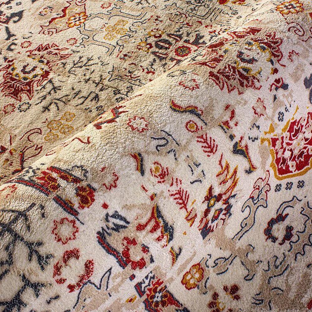 American Retro Ethnic Faux Cashmere Carpet for Living Room and Bedroom