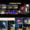 Mini Rechargeable LED Flashlight with 1800 lumens and Magnet - Super Bright 7-Mode EDC Flashlight, Rechargeable LED, Portable IP68 Pocket Flashlight
