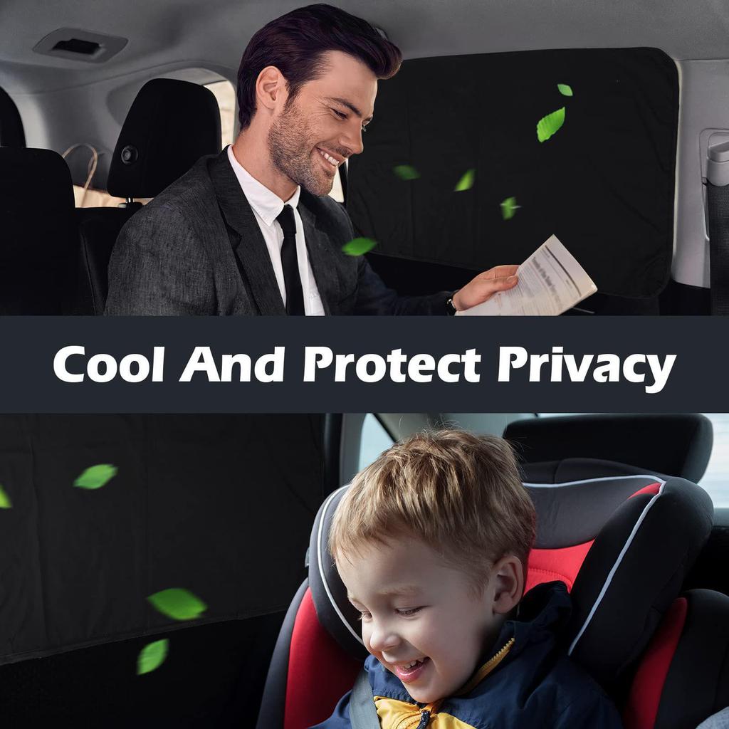 Universal Magnetic Car Sunshade: Full Blackout Privacy Curtain for Windows