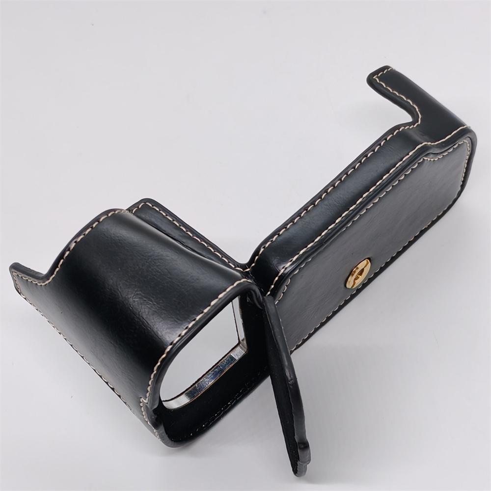 

PU Leather Camera Half Case For Nikon D600 D610 Battery Opening Bottom Cover чорний