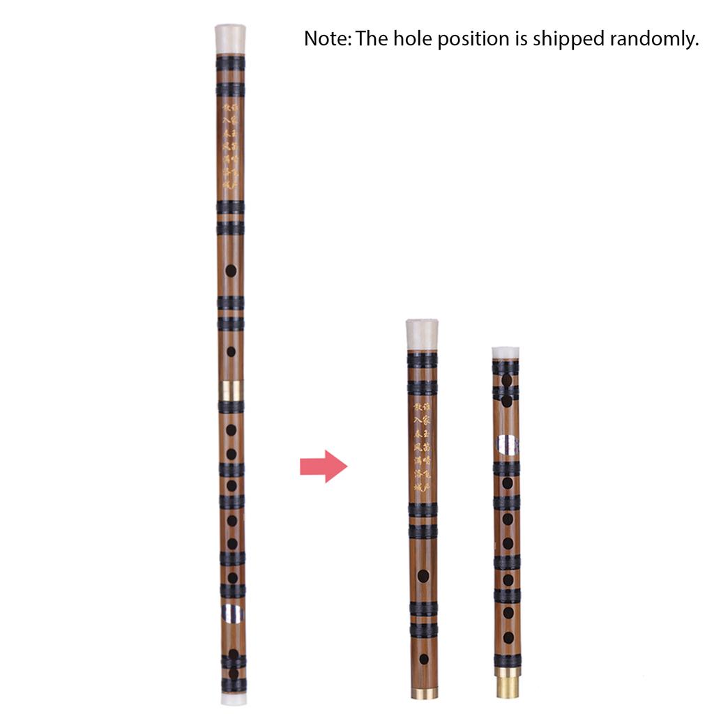 Pluggable Handmade Bitter Bamboo Flute Dizi Traditional Chinese Musical Woodwind Instrument In E Key for Beginner Study