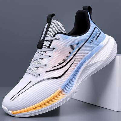 Fashion New Men's Breathable Mesh Sneakers Summer Casual Lace Up Walking Comfortable Tennis Footwear Soft Sole Jogging Vulcanized Shoes