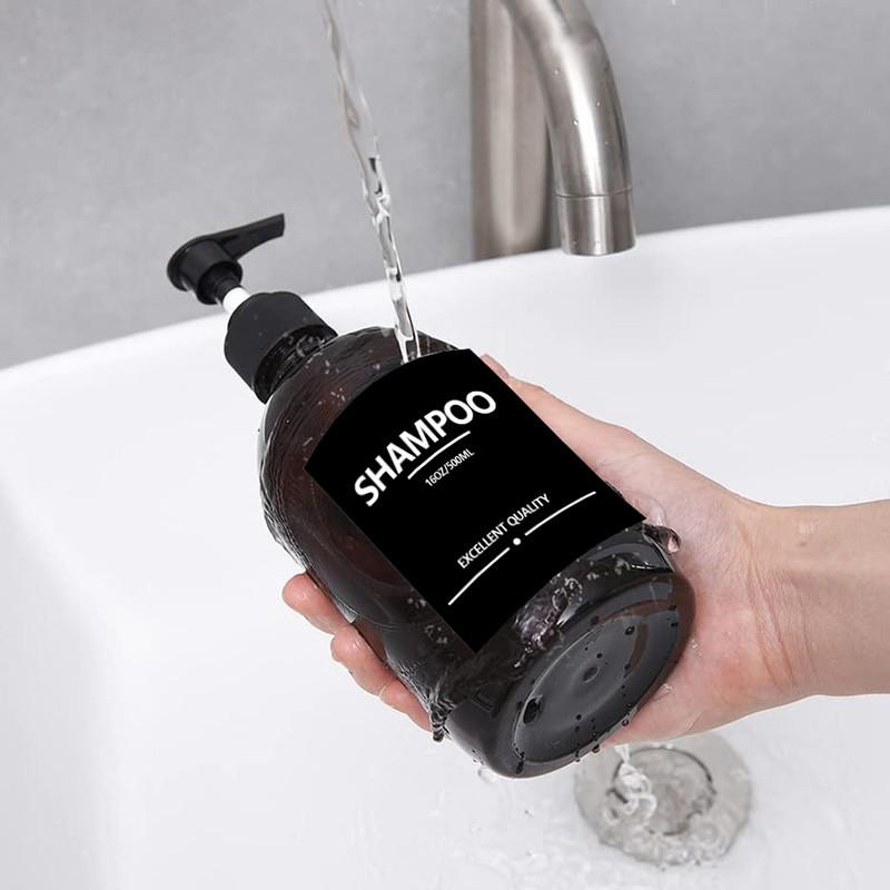 6/7pcs Soap Dispenser Labels Bathroom Jar Storage Label Shower Shampoo Lotion Conditioner Bottle Stickers