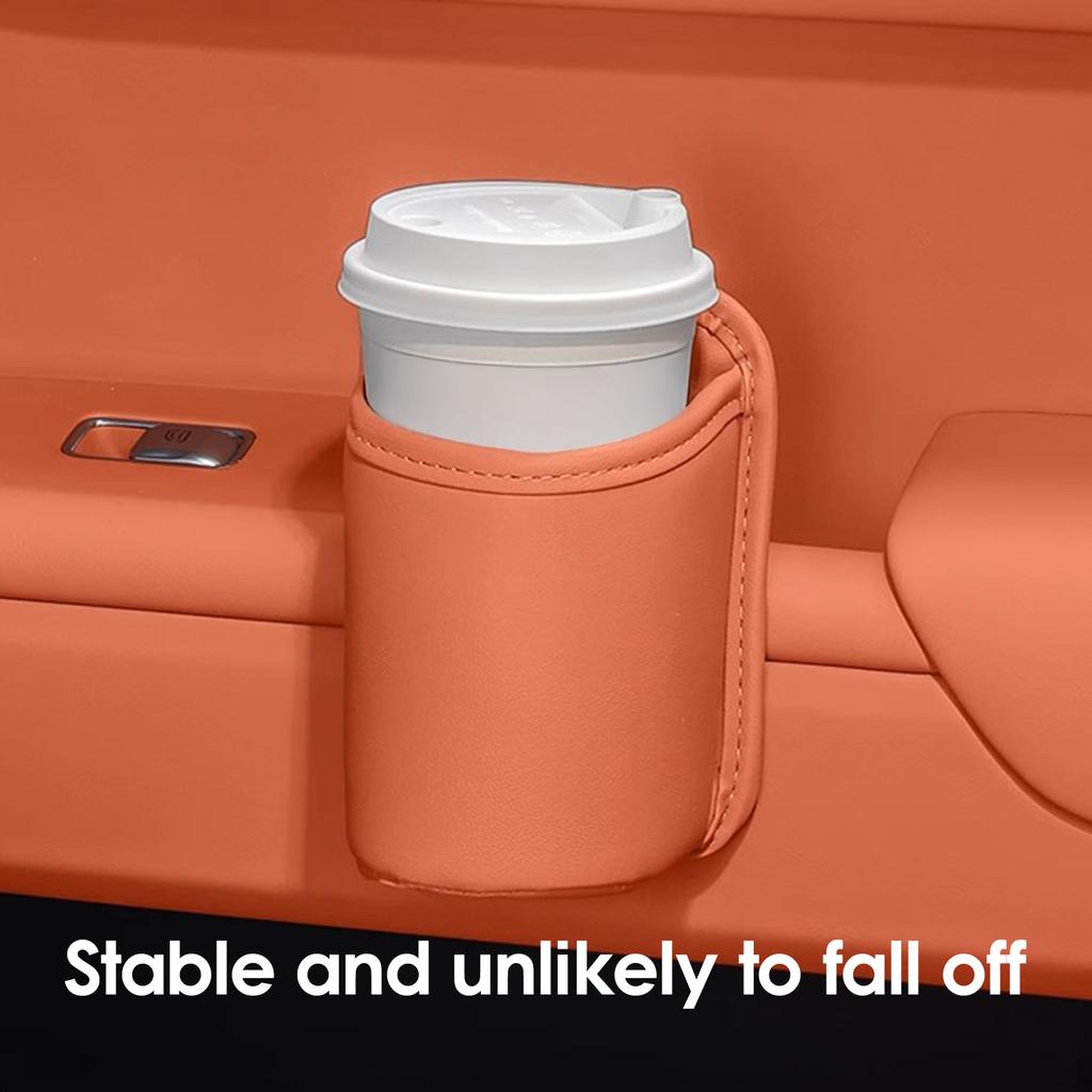 Car Cup Holder Seat Back Organizer PU Leather beverage Drink Storage Pouch Organizer car seat pocket organizer case