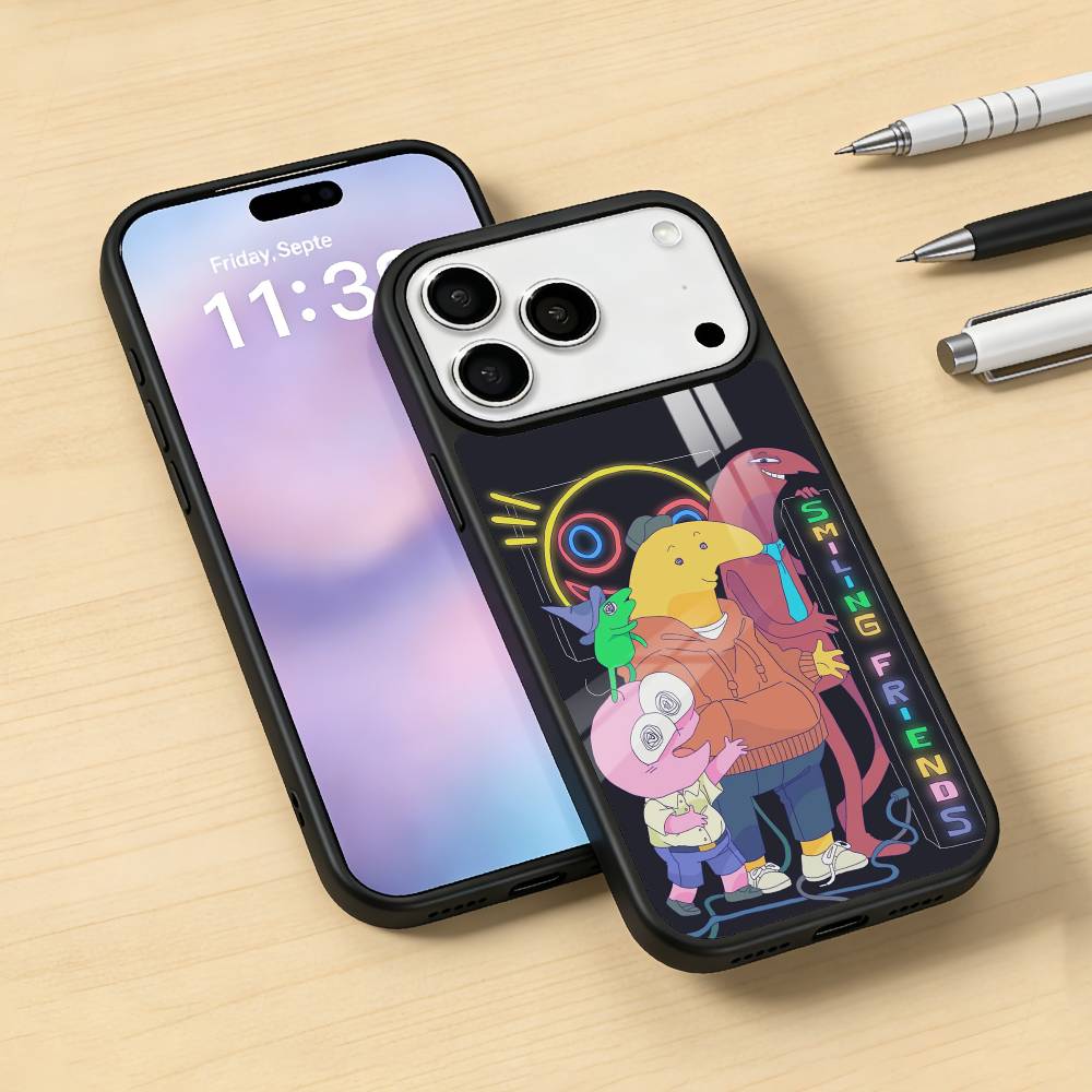 S-Smiling F-Friends Pim Charlie Phone Case For iPhone 17,16,15,14,13,12,Pro,Max For Magsafe Magnetic Wireless Charging