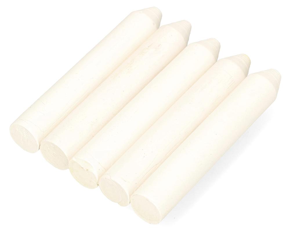 Industrial-technical Chalk, Indelible, 5 Pieces, White