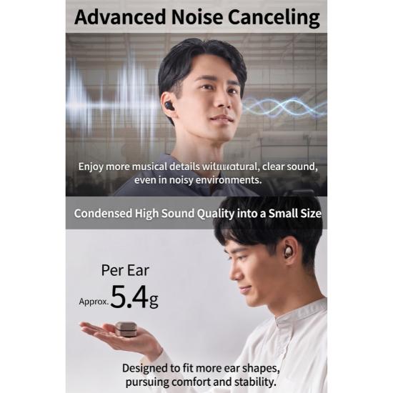 JVC Victor Wireless Earbuds Noise Canceling Bronze HA-FX550T-N