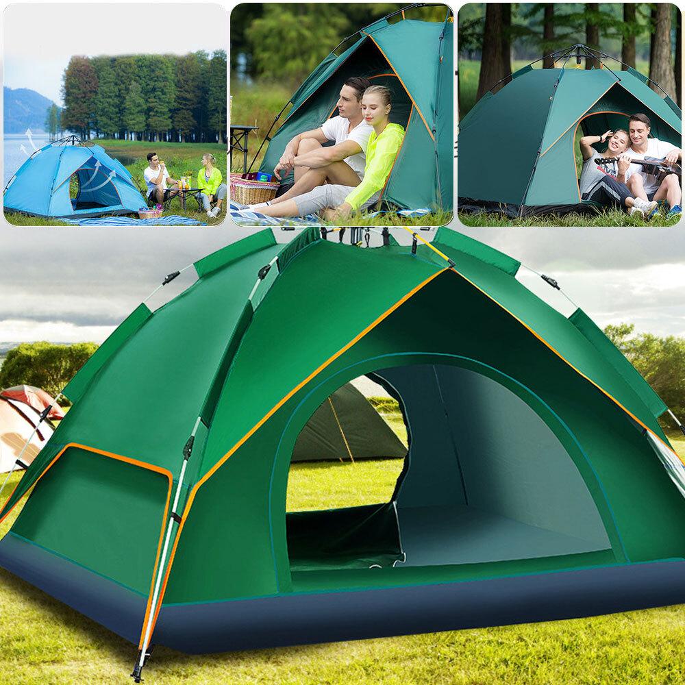 Camping Tent Dome Tent 3-4 Person Automatic Pop Up Tent Waterproof New