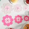 Creative Flower Insulation Pads Thick Anti Slip Wear-resistant Placemat Anti Scalding Household Mats Adsorption Wall Decoration