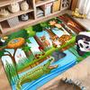 Multiple sizes Cartoon Zoo Theme Pattern Carpets for Bedroom Living Room Mat Creative Door Mat Dressing Room Rugs Luxury Gifts