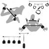 Sex Bondage Set Sex Handcuff Neck Collar Spreader Bar Steel Pipe Hand Leg Straps Restraints Slave Fetish SM Aldult Sex Toys