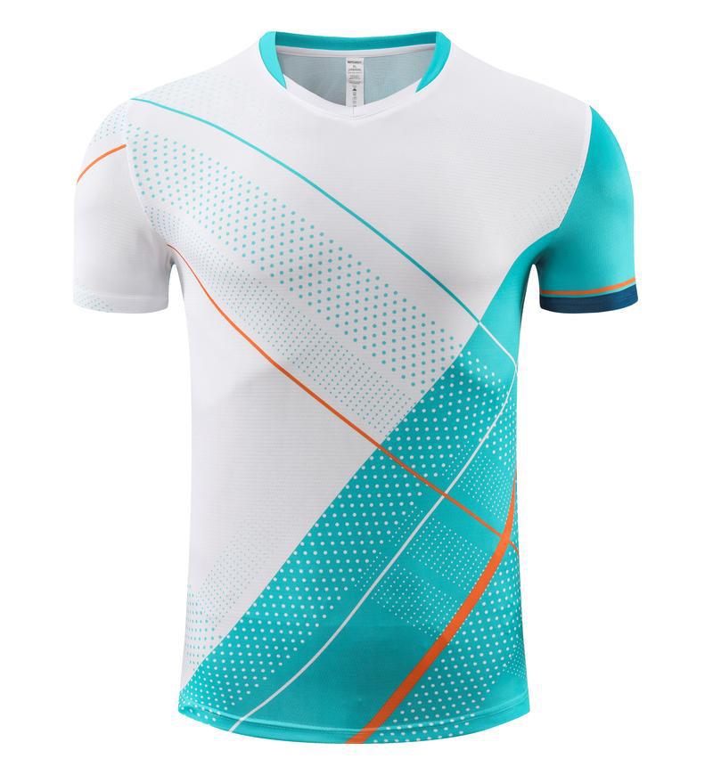 

In-Stock Moisture-Wicking Breathable Sports T-Shirt for Ping Pong, Badminton, Tennis, and Volleyball - Short Sleeve S