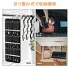 jewelry organizer with hanger and rotating Perfect for storing and Wall-mounted design. necklaces, earrings, bracelets, watches, hairpins.